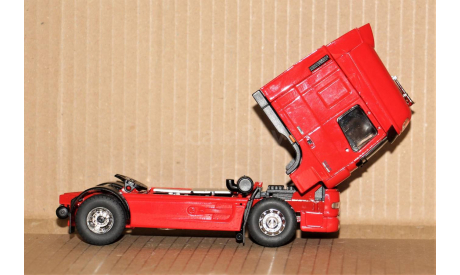 1/43 Eligor #113715 DAF XF105.460 Super Space Cab (4x2) 2005-2013 + Semi Chereau Transports J.H. MEUSGUEN Baballes red/silver, France, масштабная модель, scale43