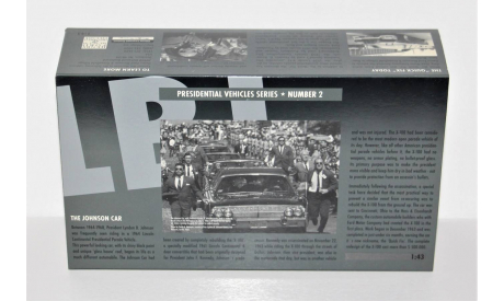 1/43 Minichamps LINCOLN Continental X-100 ’Quick Fix’ 1964 L.B. Jonson black, масштабная модель, scale43