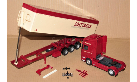 1/43 Eligor SCANIA R500 V8 New Topline Benne Cerealiere SOLUTRANS 2010 red/creme, масштабная модель, scale43