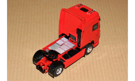 1/43 Eligor #113715 DAF XF105.460 Super Space Cab (4x2) 2005-2013 + Semi Chereau Transports J.H. MEUSGUEN Baballes red/silver, France, масштабная модель, scale43