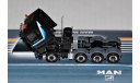 1/87 HERPA MAN TGX 41.540 (8x4) black, Germany, масштабная модель, HERPA Miniaturmodelle, scale87