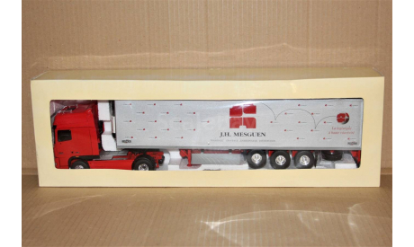 1/43 Eligor #113715 DAF XF105.460 Super Space Cab (4x2) 2005-2013 + Semi Chereau Transports J.H. MEUSGUEN Baballes red/silver, France, масштабная модель, scale43