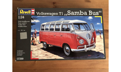 Модель для самостоятельной сборки VW T1 Samba Bus, сборная модель автомобиля, Volkswagen, Revell, scale24