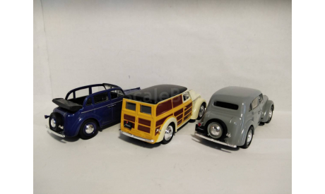 Москвичи три штуки, журнальная серия масштабных моделей, DeAgostini, scale43