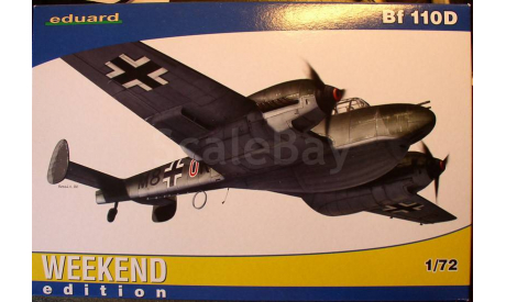 Мессершмитт Bf-110D 1:72 Eduard Weekend, сборные модели авиации, Messerschmitt, scale72