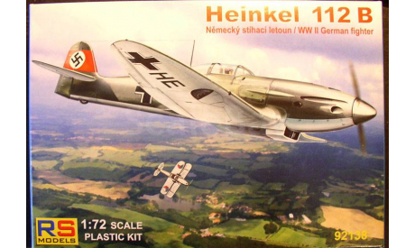 Истребитель Хейнкель He 112B 1:72 RS models, сборные модели авиации, Heinkel, scale72