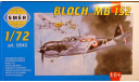 Истребитель Bloch MB 152C.1  1:72 Smer/Heller, сборные модели авиации, scale72