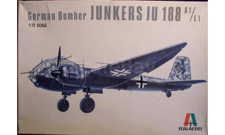 Бомбардировщик Юнкерс Ju 188A-2/E-1 1:72 Italeri, сборные модели авиации, Junkers, scale72