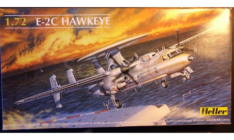 самолет ДРЛО E-2C Hawkeye 1:72  Heller (Fujimi), сборные модели авиации, 1/72