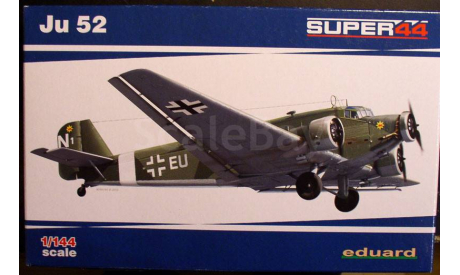 транспортный самолет Юнкерс Ju-52/3m  1:144 Eduard, сборные модели авиации, 1/144