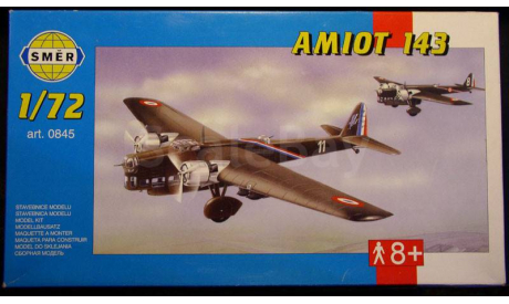 Бомбардировщик Amiot 143 1:72 Heller/Smer, сборные модели авиации, scale72