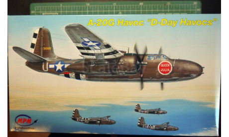 бомбардировщик A-20G Havoc (Boston) ’D-day’ 1:72 MPM, сборные модели авиации, scale72