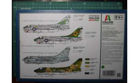 палубный штурмовик A-7E Corsair II 1:72 Italeri, сборные модели авиации, scale72