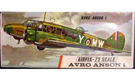 Патрульный самолет AVRO Anson I  1:72 Airfix, сборные модели авиации, scale72