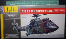 Транспортный вертолет AS.332M1 Super Puma 1:72 Heller, сборные модели авиации, scale72