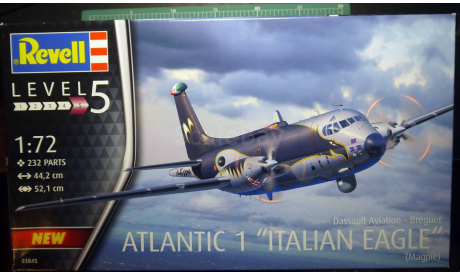 базовый противолодочный самолет Breguet 1150 Atlantic 1:72 Revell, сборные модели авиации, scale72