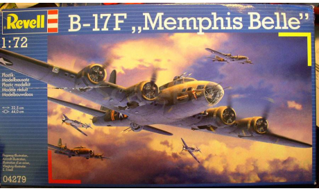 B-17F Flyng Fortress Memphis Belle 1:72 Revell, сборные модели авиации, Boeing, scale72