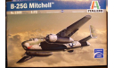 Бомбардировщик B-25G Mitchell 1:72 Italeri, сборные модели авиации, scale72