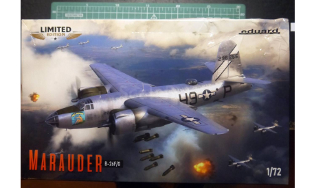 бомбардировщик B-26F/G Marauder 1:72 Eduard (Hasegawa), сборные модели авиации, scale72