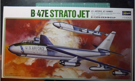 стратегический бомбардировщик Boeing B-47E Stratojet +,бонус 1:72 Hasegawa, сборные модели авиации, scale72