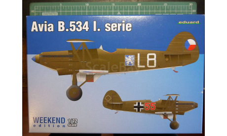 истребитель Avia B.534 I серии 1:72 1:72 Weekend edition, сборные модели авиации, Eduard, 1/72