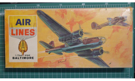 Бомбардировщик Martin Baltimore 1:72 Airlines/FROG, сборные модели авиации, scale72