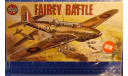 Легкий бомбардировщик Fairey Battle 1:72 Airfix, сборные модели авиации, scale72