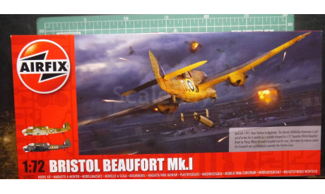 торпедоносец Bristol  Beaufort MkI 1:72  Airfix (!!!NEW!!!), сборные модели авиации, scale72