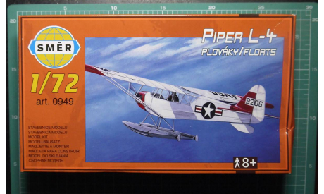 Поплавковый гидросамолет Piper L-4  Cub 1:72 Smer, сборные модели авиации, scale72