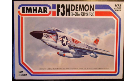 Палубный истребитель F3H-2N/M (F-3C)  Demon 1:72 EMHAR, сборные модели авиации, 1/72