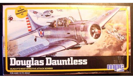 Палубный пикировщик SBD Dauntless 1:72 MPC/Airfix, сборные модели авиации, 1/72