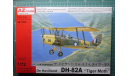 учебный самолет DH-82A Tiger Moth (Австралия) 1:72 AZ model, сборные модели авиации, De Havilland, scale72