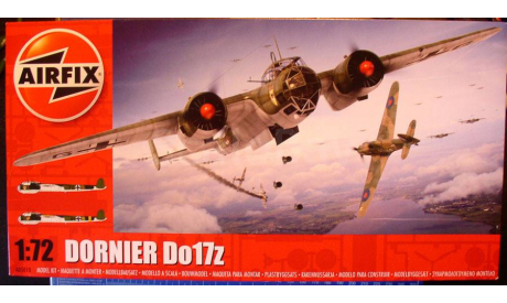 бомбардировщик Дорнье Do 17Z 1:72 Airfix (NEW!), сборные модели авиации, scale72