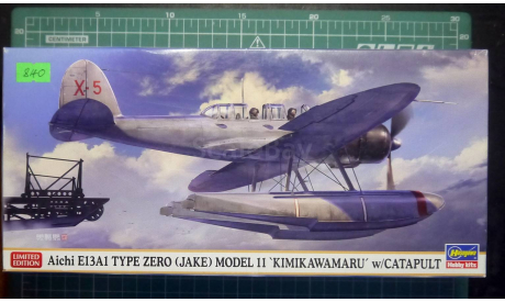 корабельный разведчик Aichi E13A Jake + катапульта 1:72 Hasegawa, сборные модели авиации, scale72