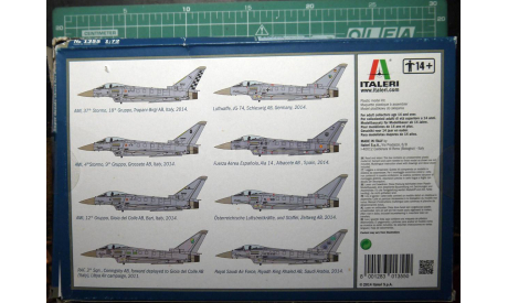 истребитель Eurofighter EF-2000 Typhoon 1:72 Italeri, сборные модели авиации, Eurofighter Jagdflugzeug, scale72