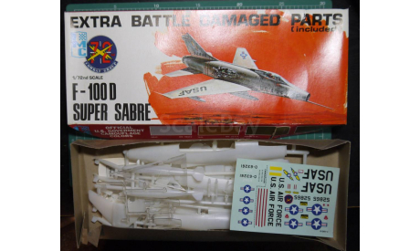 истребитель-бомбардировщик F-100D Super Sabre с повреждениями   1:72 IMC, сборные модели авиации, scale72