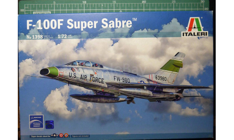 F-100F Super Sabre  1:72 Italeri, сборные модели авиации, 1/72