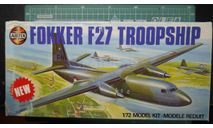 военно-транспортный самолет Fokker F.27 1:72 Airfix, сборные модели авиации, scale72