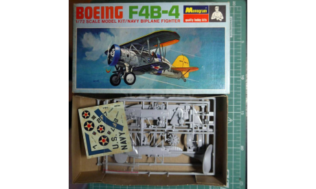 Палубный истребитель Boeing F4B-4 1:72 Monogram, сборные модели авиации, scale72