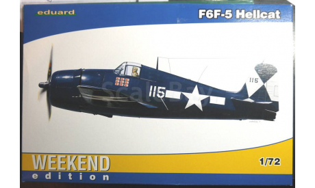 палубный истребитель Grumman F6F-5 Hellcat 1:72 Eduard Weekend, сборные модели авиации, Special Hobby, scale72