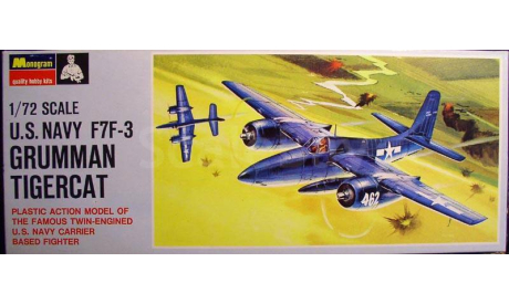 палубный истребитель F7F Tigercat  1:72 Monogram, сборные модели авиации, scale72