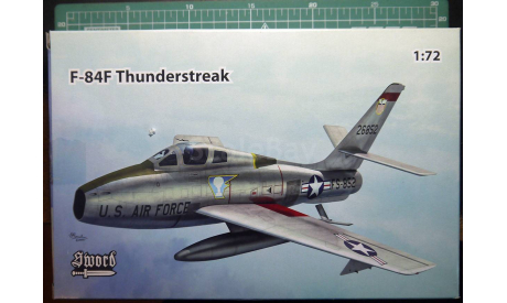 истребитель-бомбардировщик F-84F Thunderstreak 1:72 Sword, сборные модели авиации, scale72