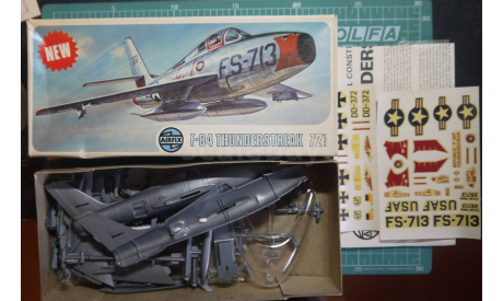 истребитель  F-84F Thunderstreak 1:72 Airfix, сборные модели авиации, scale72