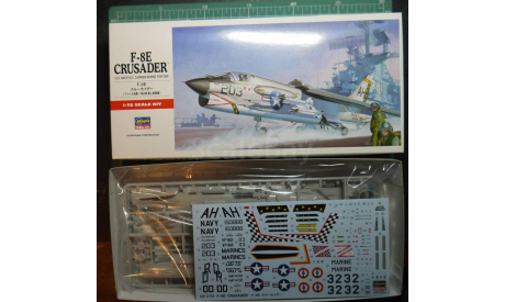 палубный истребитель F-8E Crusader 1:72 Hasegawa, сборные модели авиации, scale72