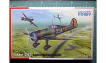 Истребитель Fokker D.XXI 1:72 Special Hobby, сборные модели авиации, scale72