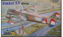 бомбардировщик Fokker T.V (ранний) 1:72 Valom, сборные модели авиации, scale72