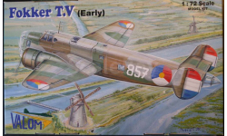 бомбардировщик Fokker T.V (ранний) 1:72 Valom