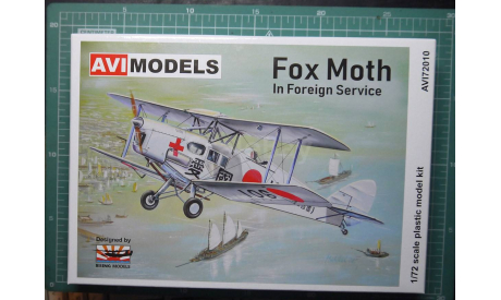 пассажирский самолет DH-83 Fox Moth 1:72 AviPrint, сборные модели авиации, De Havilland, scale72