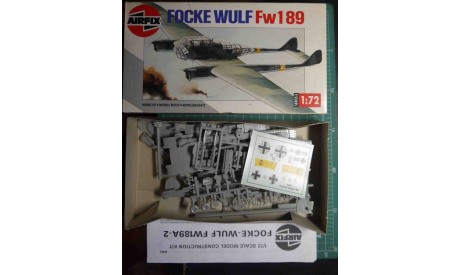 разведчик FW 189 Flying Eye 1:72 Airfix, сборные модели авиации, scale72
