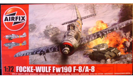 истребитель Фокке-Вульф FW 190F-8/A-8  1:72 Airfix, сборные модели авиации, scale72